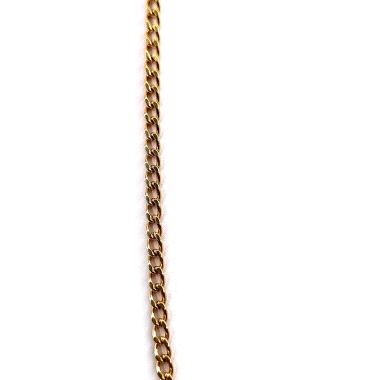 Clásica cadena de oro 18kts, modelo barabada maciza, eslabon de 2.2mm de ancho, Cierre mosquetón. Largo 65cm. 10.60grs.