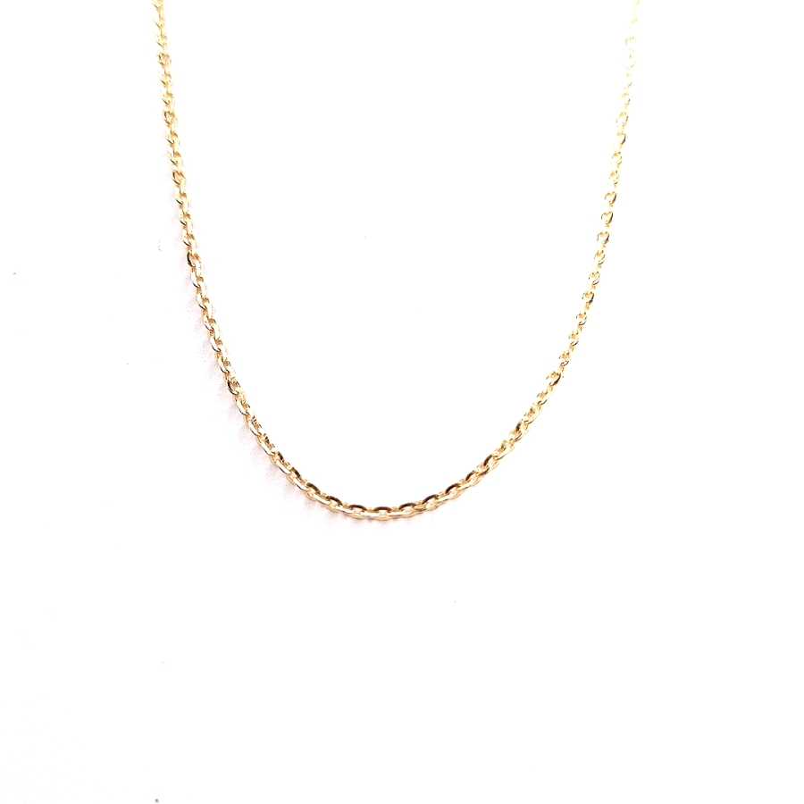 Infalible cadena de oro 18kts en 50 cm de largo. Éste modelo es la clásica cadena de oro que siempre luce y queda bien. Cadena d