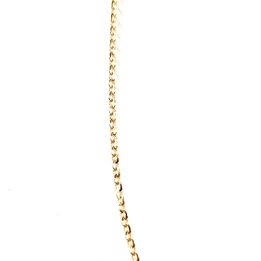 Preciosa cadena de oro 18kys, modelo Forcé de hilo macizo. Una cadena especial con brillo encantador. Cierre argolla resorte fue