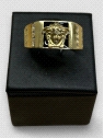 Anillo Oro 18K medusa negro. Peso 8.2g 8.20grs.