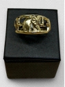 Anillo Oro 18K con Elefante. Peso 2g. 2.00grs.