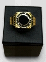 Anillo Oro 18K tipo Sello Negro. Peso 8.4g. 8.40grs.