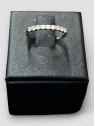 Anillo Circonitas oro 18k. peso 1.4g 1.40grs.