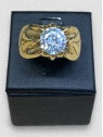 Anillo hombre Oro 18K estilo solitario. Peso 14.5g 14.50grs.