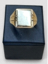 Anillo hombre Oro 18k tipo sello. Peso 12.4K 12.40grs.