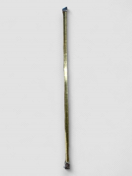 Pulsera Oro 18K plana con detalle cierre en oro blanco. Peso 12.5g 12.50grs.