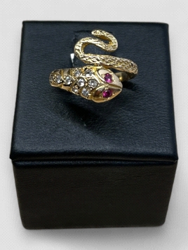 Anillo Oro 18K figura Serpiente. Peso 3.8g