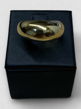 Anillo Oro 18k tipo Bombe. Peso 8.4g