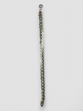 Pulsera Oro 18K estilo barbada. Peso 7g