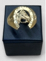 Anillo Oro 18K estilo herradura. Peso 13g