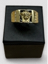 Anillo Oro 18K medusa negro. Peso 8.2g