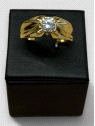 Anillo Oro 18K Circonita Peso. 7.6g.