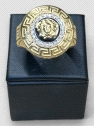 Anillo hombre Oro 18K diseño redondo Versace. Peso 20g
