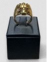 Anillo hombre Oro 18K diseño león. Peso 11.4g