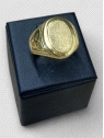 Anillo hombre Oro 18K tipo sello ovalado. Peso 8.4g
